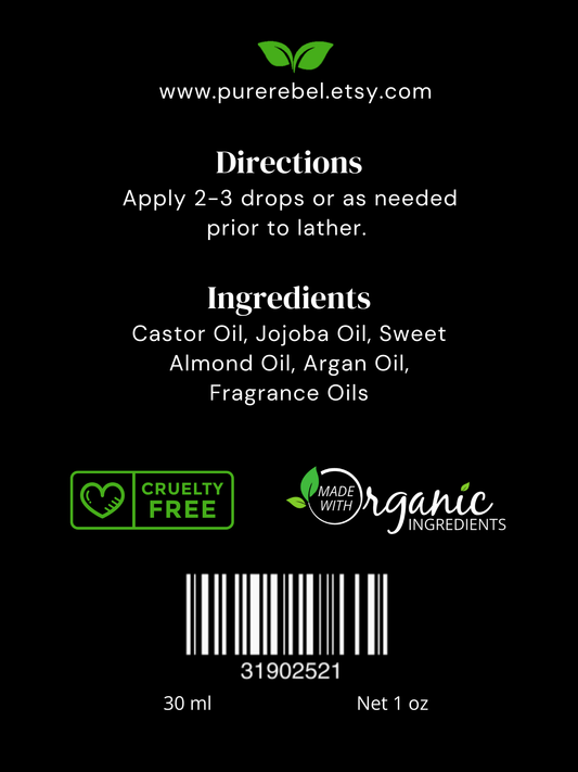 Pure Rebel Pre-Shave Oil - Green Tea & Cucumber