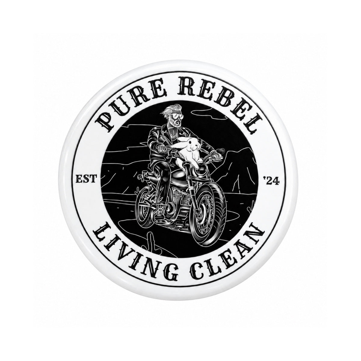Pure Rebel Motorcycle Collectible Button Pin