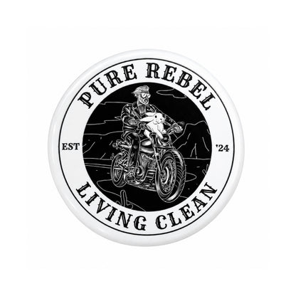 Pure Rebel Motorcycle Collectible Button Pin
