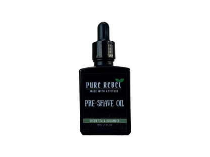Pure Rebel Pre-Shave Oil - Green Tea & Cucumber