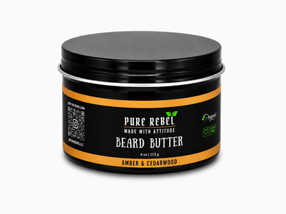 Pure Rebel Beard Butter - Amber & Cedarwood