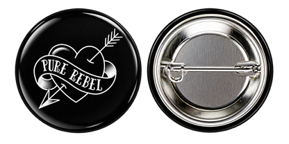 Pure Rebel Heart Collectible Button Button Pin